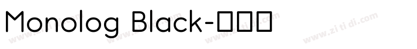 Monolog Black字体转换